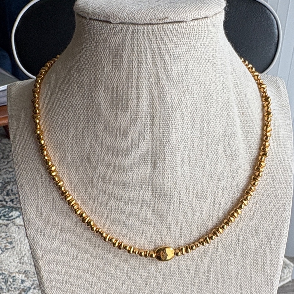 Gold Beaded Necklace